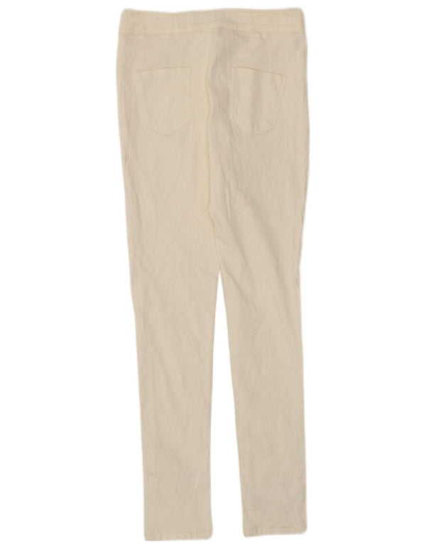 J Brand Girls Skinny Trousers 13-14 Years XL W28 L27 White Cotton