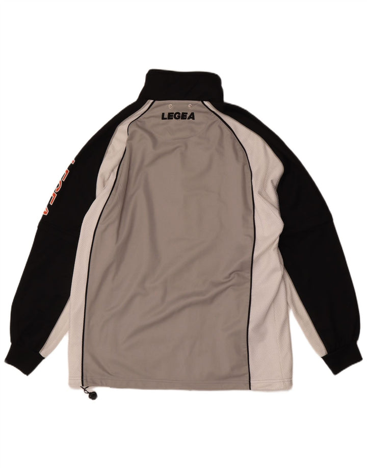 Legea Mens Graphic Tracksuit Top Jacket Medium Grey Colourblock Polyester