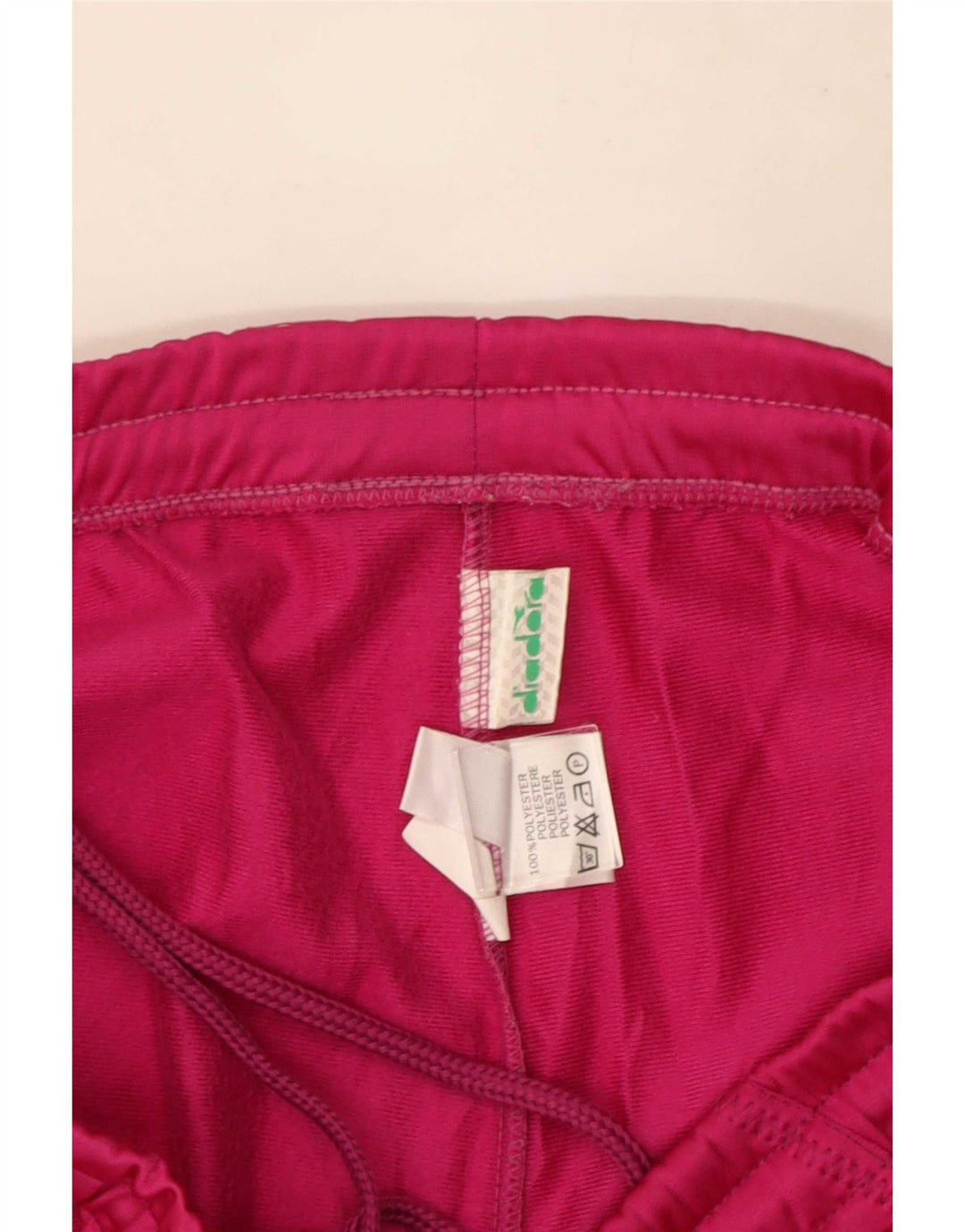 Diadora Womens Crop Tracksuit Trousers UK 12 Medium Pink
