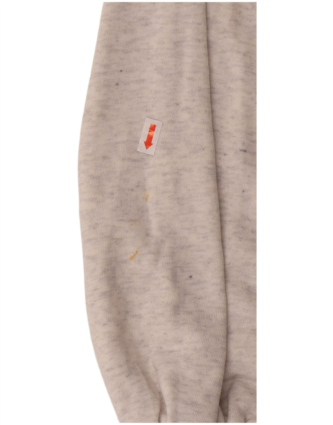 Puma Womens Oversized Graphic Crop Hoodie Jumper UK 10 Small Grey Cotton