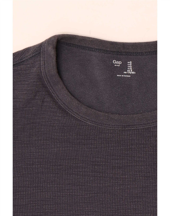 Gap Mens Top Long Sleeve Small Navy Blue
