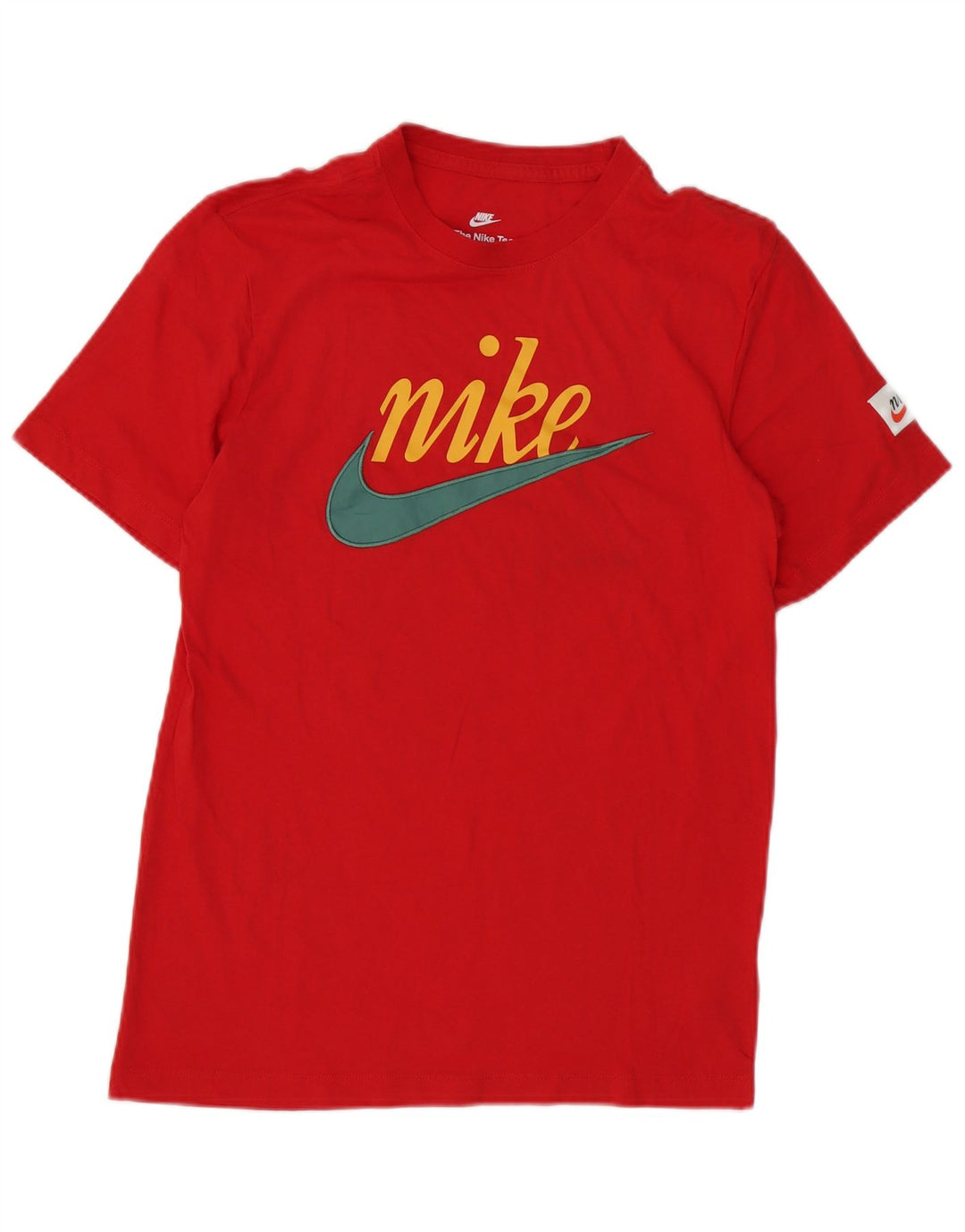 Nike Mens Graphic T-Shirt Top Small Red Cotton
