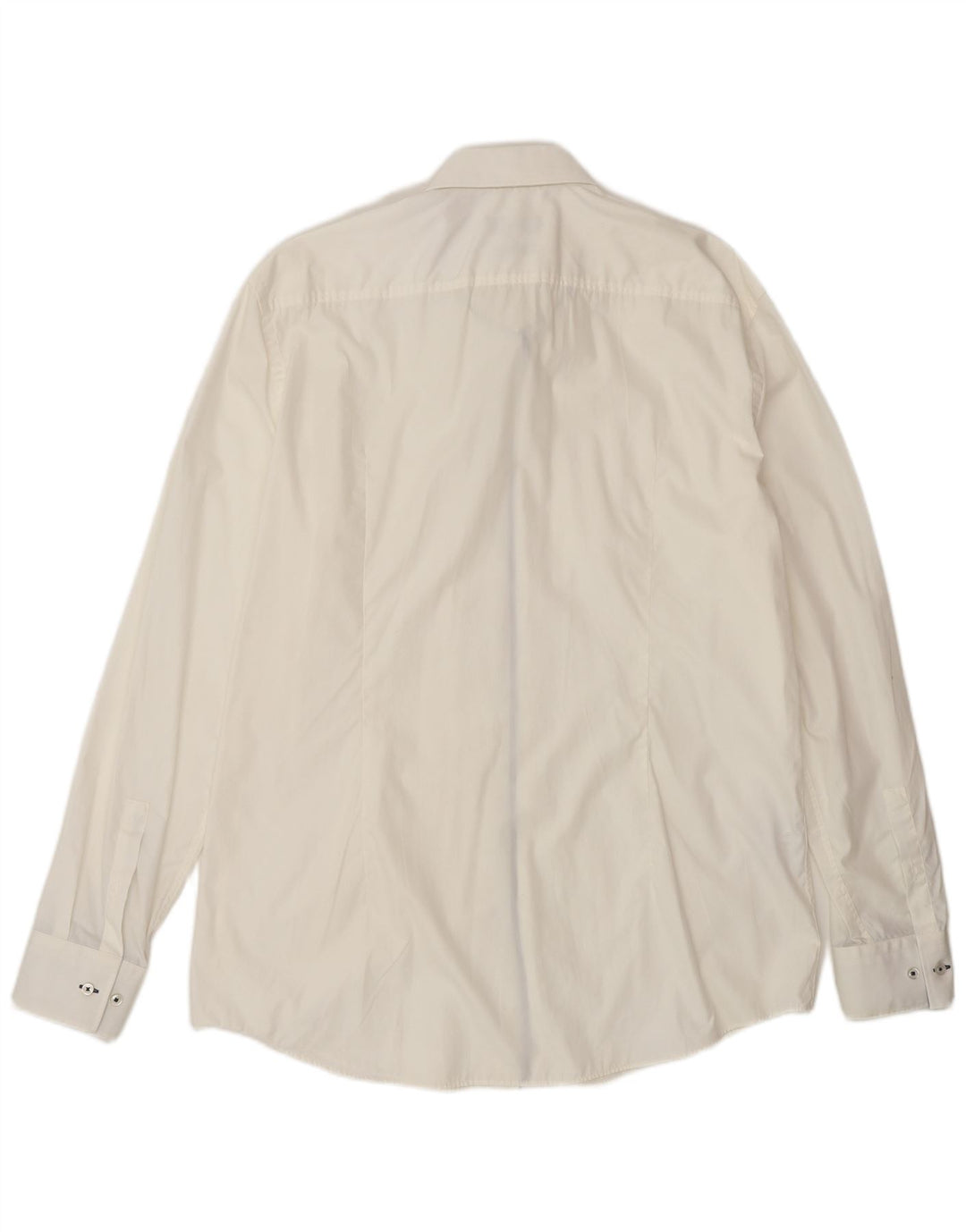 Hugo Boss Mens Slim Fit Shirt Size 44 17 1/2 XL White Cotton