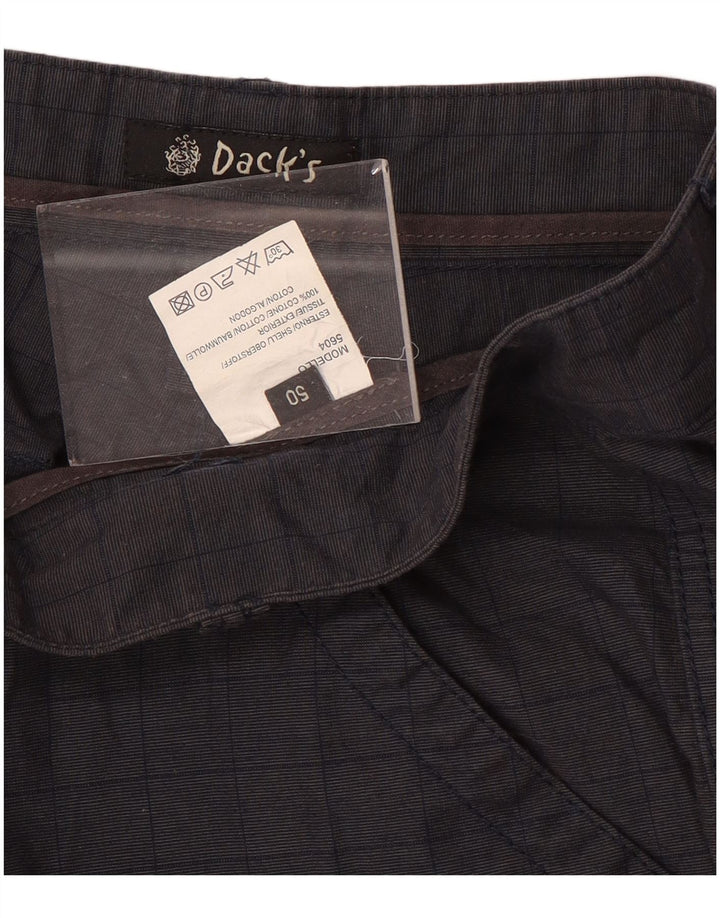 Dack's Mens Cargo Shorts IT 50 Large W32  Navy Blue Geometric Cotton