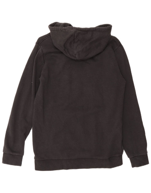 Adidas Mens Graphic Hoodie Jumper Medium Black Cotton