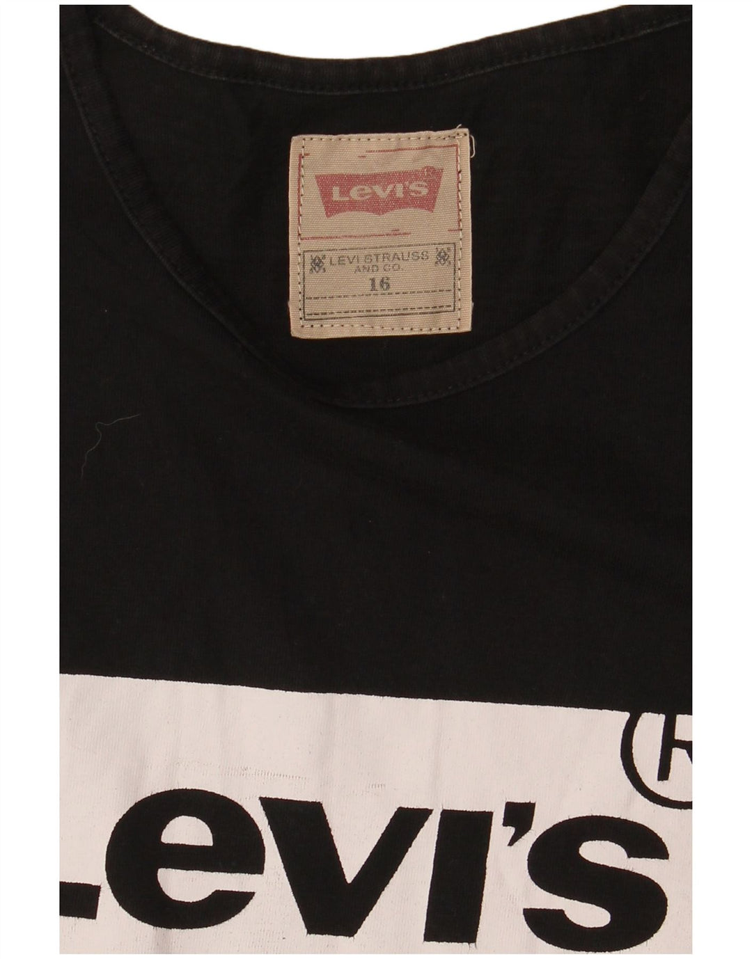 Levi's Boys Graphic T-Shirt Top 15-16 Years Black