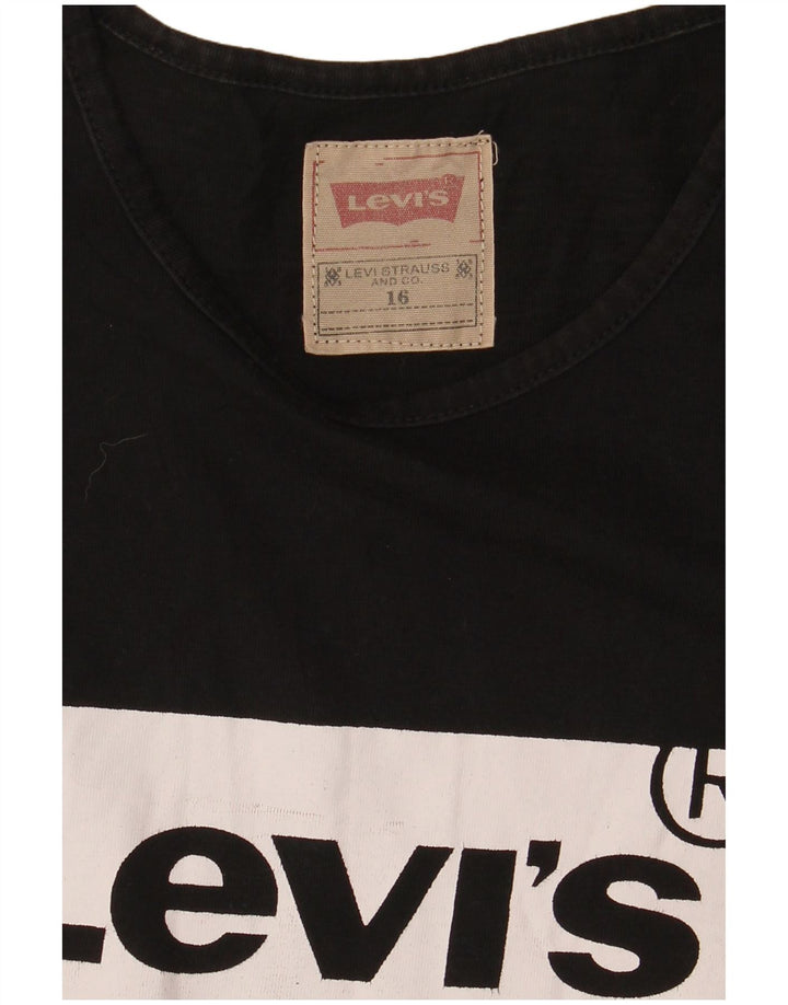 Levi's Boys Graphic T-Shirt Top 15-16 Years Black