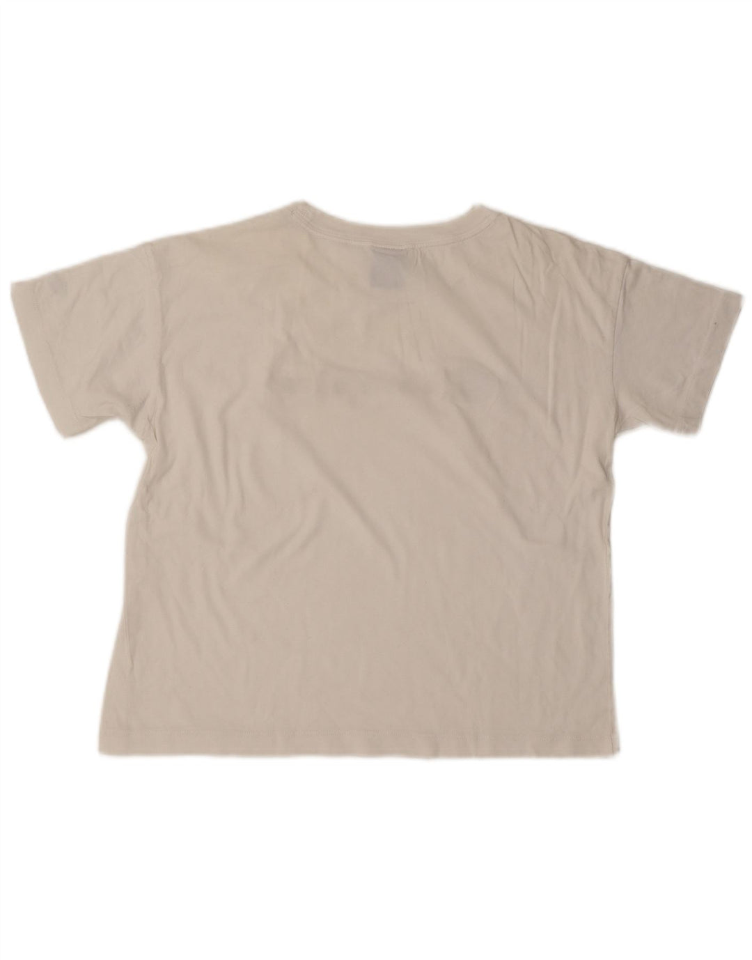 Champion Womens Crop Graphic T-Shirt Top UK 14 Medium White