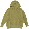 NIKE Womens Oversized Hoodie Jumper UK 14 Medium Green Cotton