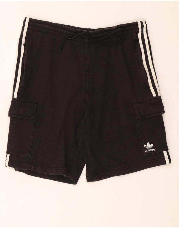 Adidas Mens Graphic Sport Shorts Medium Black Cotton Sports
