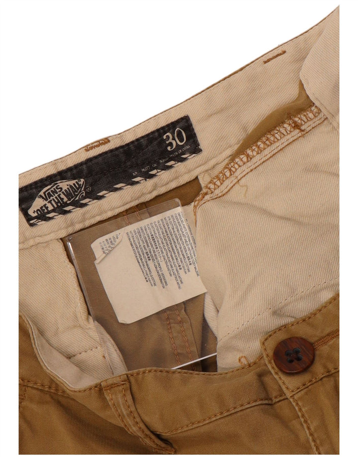 Vans Mens Cargo Shorts W30 Medium  Beige Cotton