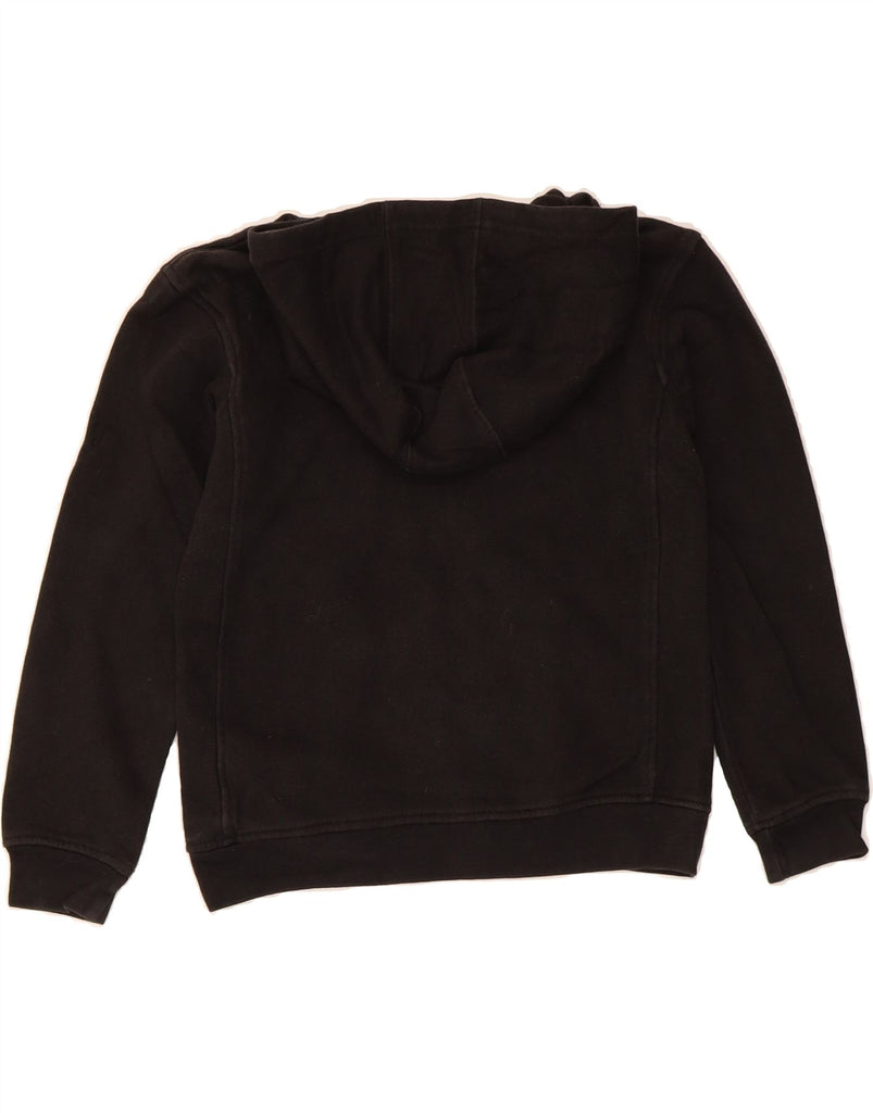 ADIDAS Boys Graphic Hoodie Jumper 7-8 Years Small Black Cotton Vintage Adidas and Second-Hand Adidas from Messina Hembry 