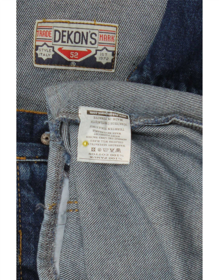 Vintage Mens Denim Jacket EU 52 XL Blue Cotton