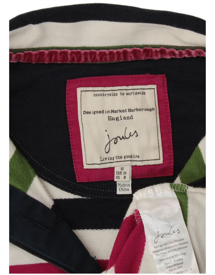 Joules Womens Sweatshirt Jumper UK 12 Medium Multicoloured Striped