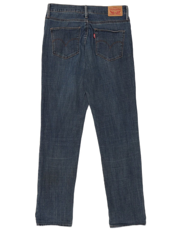 Levi's Womens Slimming Slim Jeans W28 L28 Navy Blue Cotton