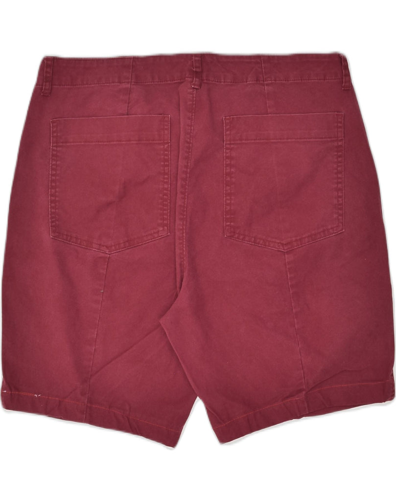 OLD NAVY Womens Chino Shorts US 12 Large W34 Burgundy Cotton | Vintage Old Navy | Thrift | Second-Hand Old Navy | Used Clothing | Messina Hembry 