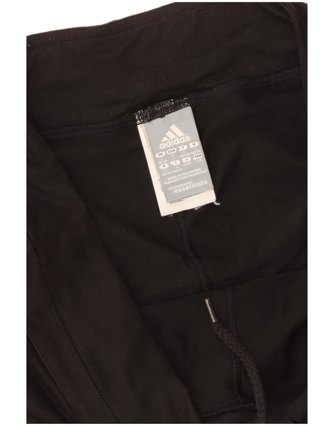 ADIDAS Womens Climalite Tracksuit Trousers UK 16 Large  Black Polyester