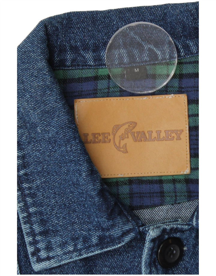 Lee Valley Mens Denim Jacket UK 36 Medium Blue Cotton
