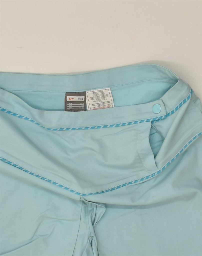 NIKE Womens Tennis Skirt UK 10 Small Blue Cotton | Vintage Nike | Thrift | Second-Hand Nike | Used Clothing | Messina Hembry 