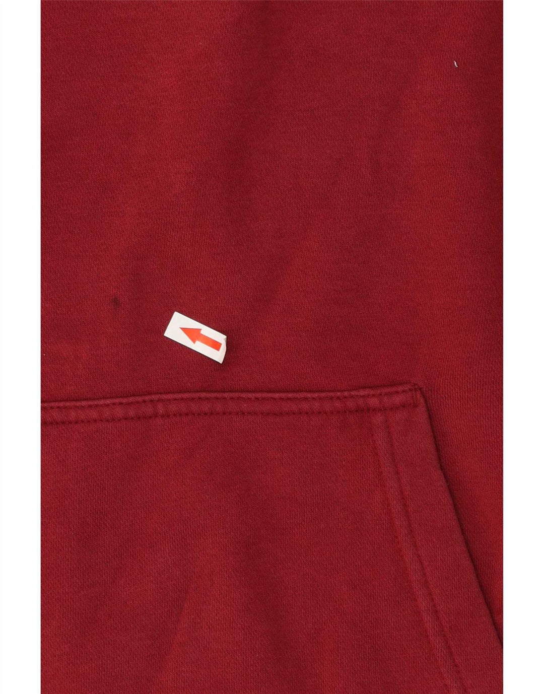 Nike Mens Hoodie Jumper Medium Burgundy Cotton