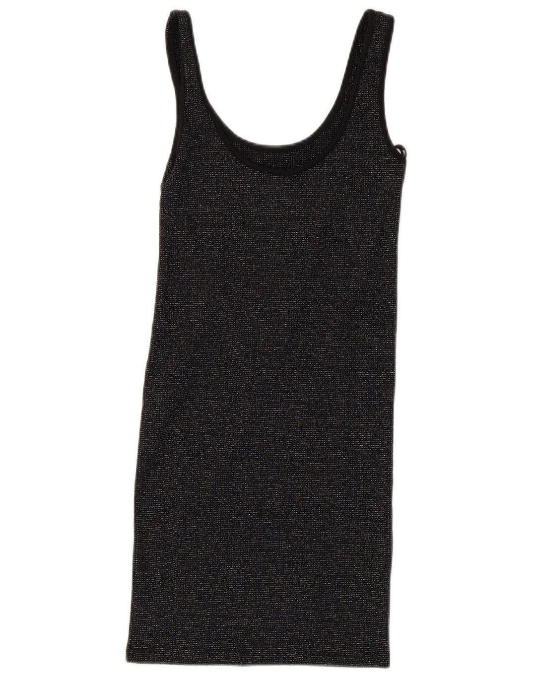 ZARA Womens Sleeveless Shift Dress UK 8 Small Black