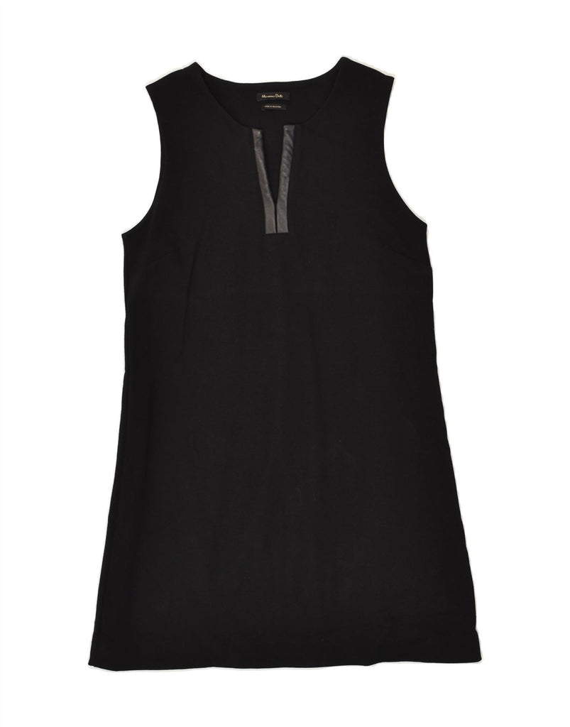 MASSIMO DUTTI Womens Sleeveless Basic Dress UK 10 Small Black | Vintage Massimo Dutti | Thrift | Second-Hand Massimo Dutti | Used Clothing | Messina Hembry 