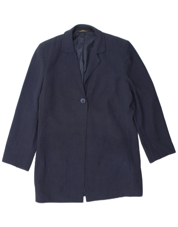 Marks & Spencer Womens St. Michael Blazer Jacket UK 10 Small Navy Blue