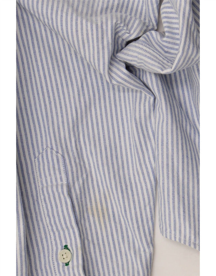 Tommy Hilfiger Mens Shirt Medium Blue Pinstripe Cotton