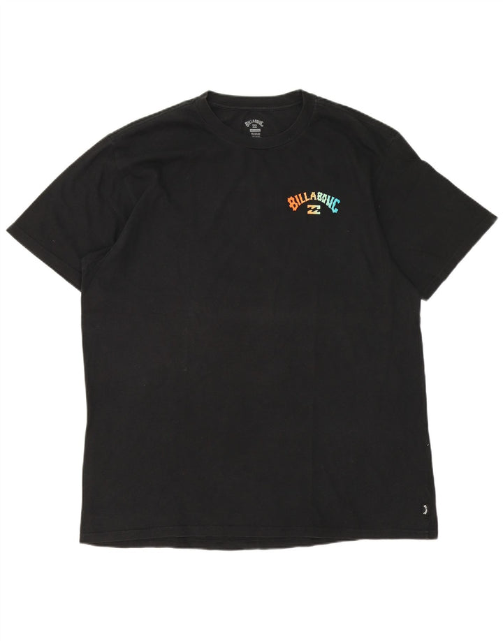 Billabong Mens Graphic T-Shirt Top 2XL Black Cotton