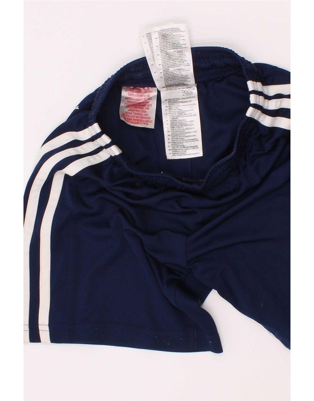 Adidas Boys Aeroready Sport Shorts 5-6 Years Navy Blue Polyester
