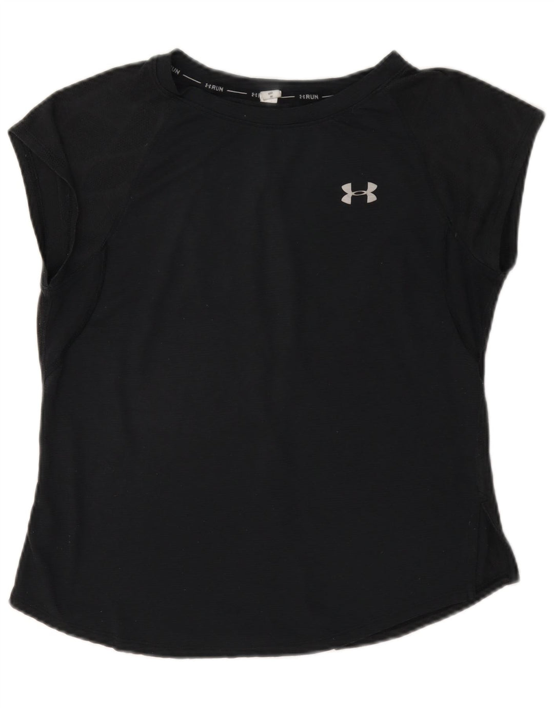 Under Armour Womens T-Shirt Top UK 14 Medium Grey Geometric Polyester