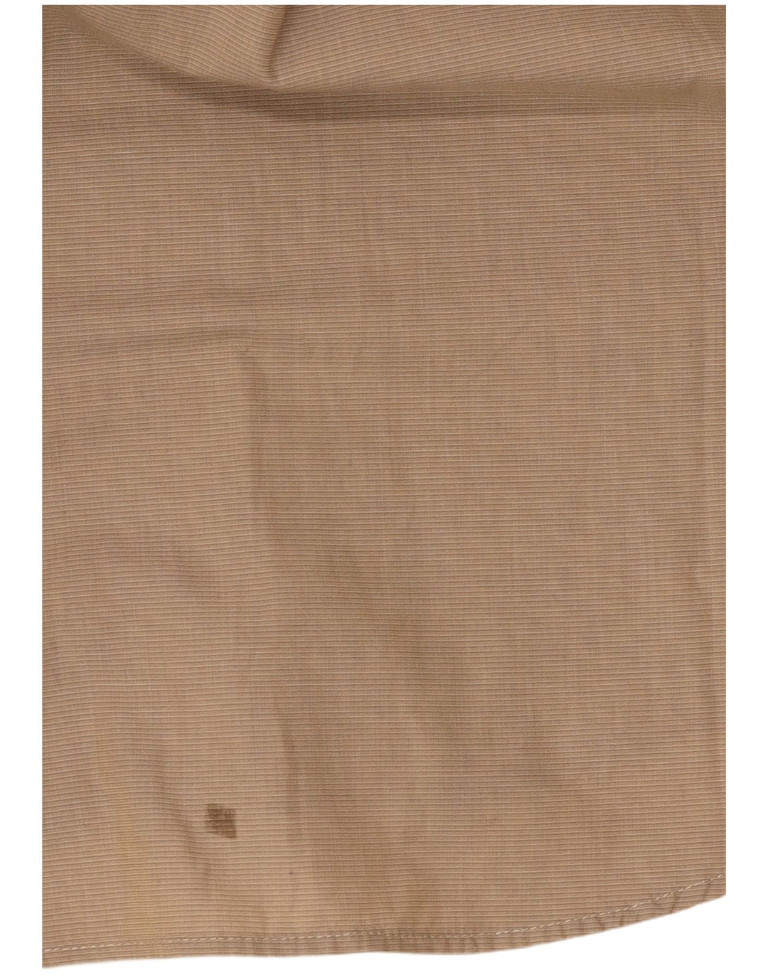 PIERRE CARDIN Mens Shirt Size 39 Medium Beige Pinstripe Cotton