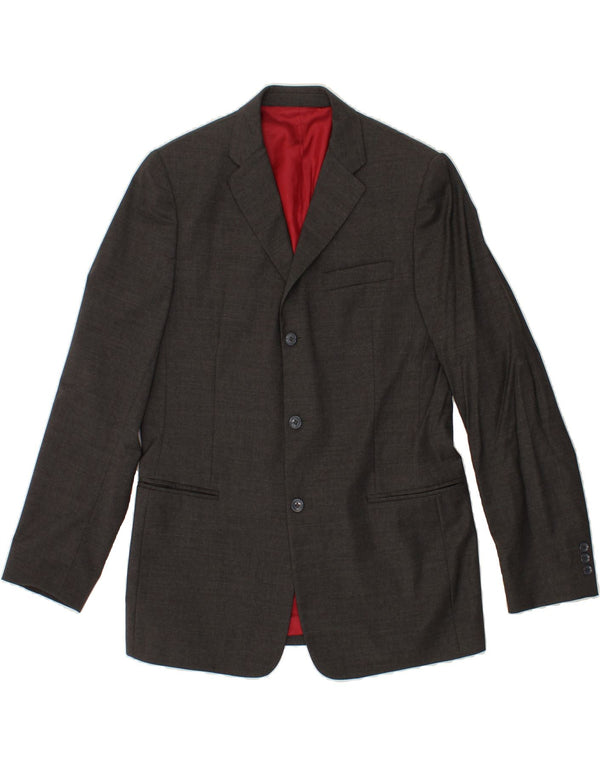 DOLCE & GABBANA Mens 3 Button 2 Piece Suit UK 40 Large W36 L34  Grey Wool