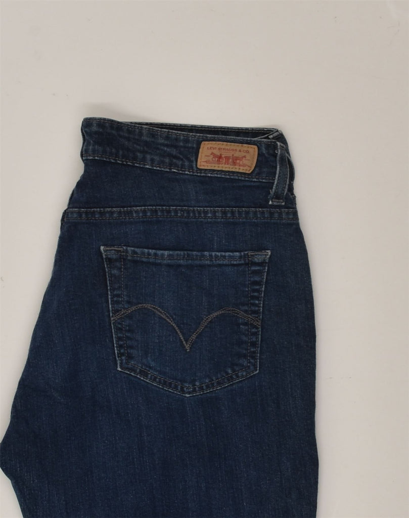 LEVI'S Womens Mid Rise Mid Rise Skinny Jeans US 10 Large W30 L29 Navy Blue | Vintage Levi's | Thrift | Second-Hand Levi's | Used Clothing | Messina Hembry 