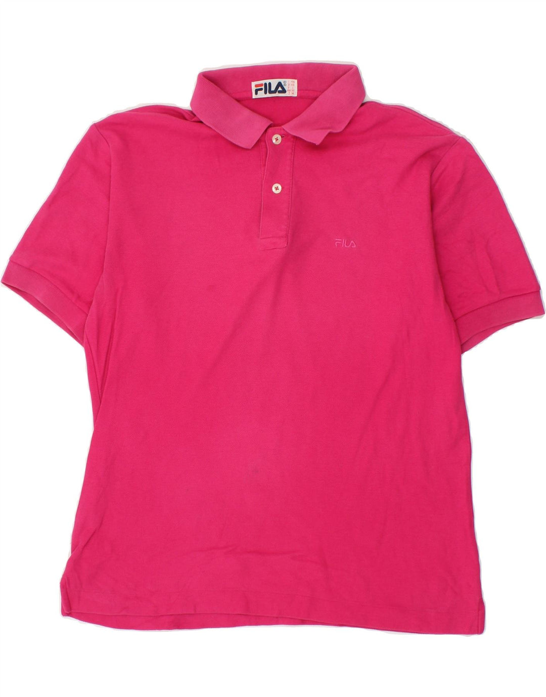 FILA Mens Polo Shirt IT 46 Small Pink Vintage Fila and Second-Hand Fila from Messina Hembry 
