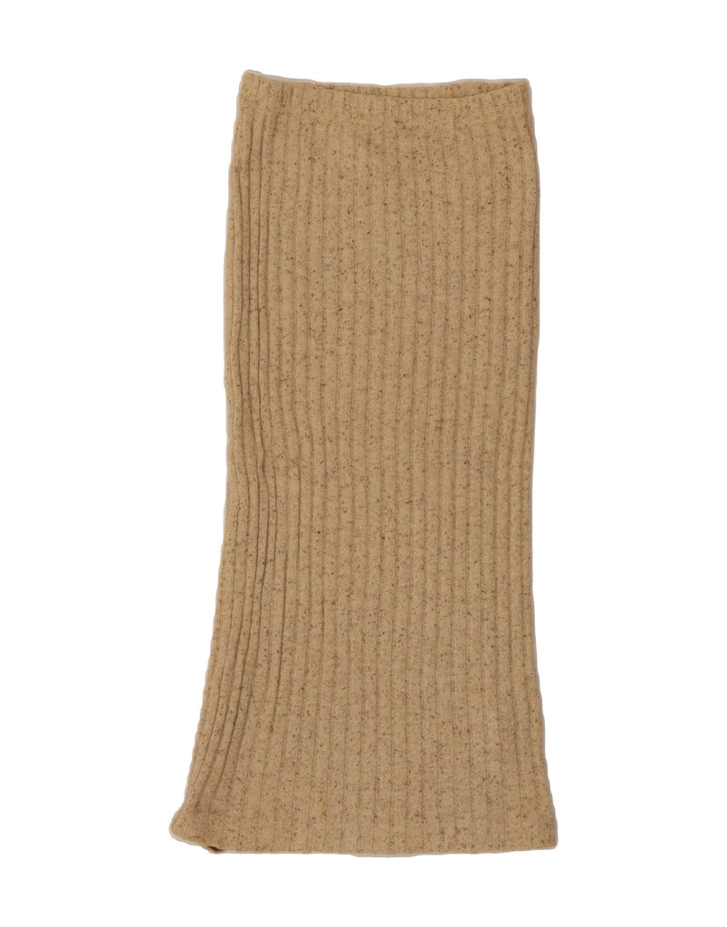 NEWPENNY Womens Knit Maxi Skirt Medium W30  Beige Flecked Wool Vintage Newpenny and Second-Hand Newpenny from Messina Hembry 