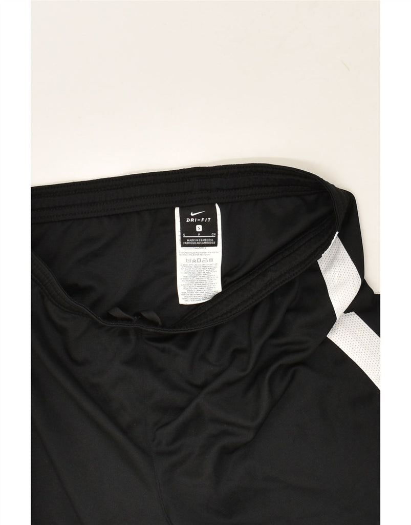 NIKE Mens Dri Fit Graphic Sport Shorts Small Black Colourblock Polyester | Vintage Nike | Thrift | Second-Hand Nike | Used Clothing | Messina Hembry 