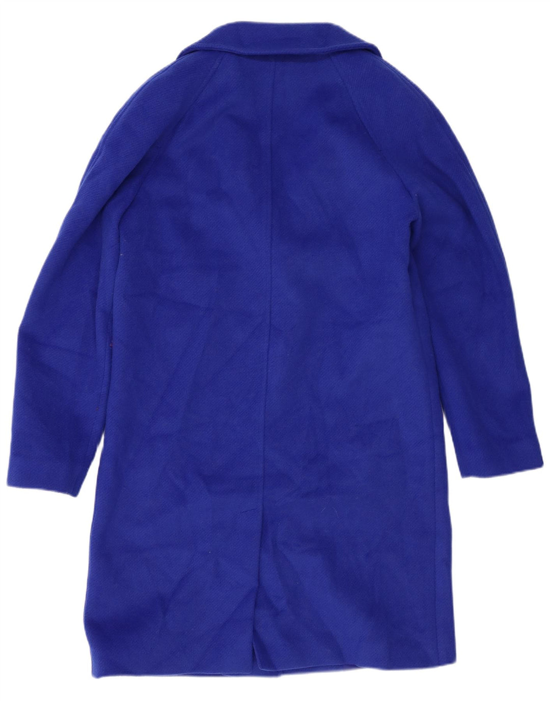 Marks & Spencer Womens Oversized Overcoat UK 10 Small Blue Polyester