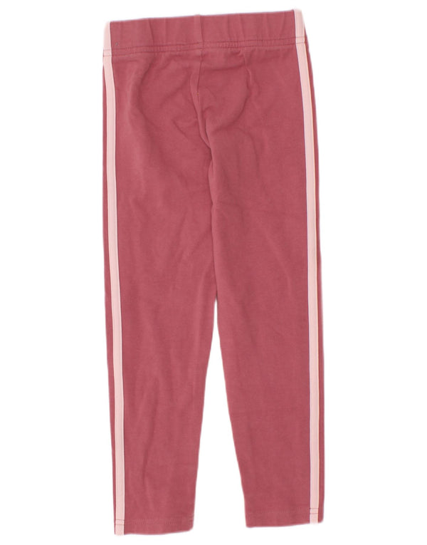 Adidas Girls Leggings 5-6 Years Pink Cotton