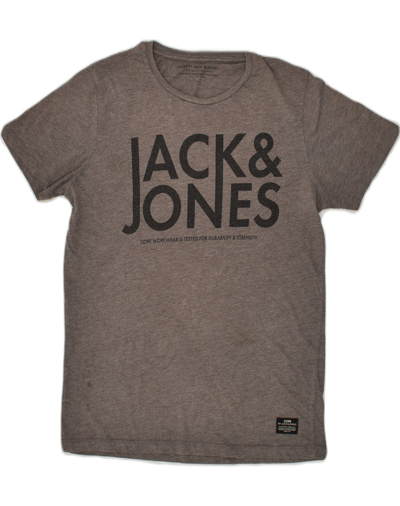 JACK & JONES Mens Core Graphic T-Shirt Top Large Grey Cotton | Vintage Jack & Jones | Thrift | Second-Hand Jack & Jones | Used Clothing | Messina Hembry 