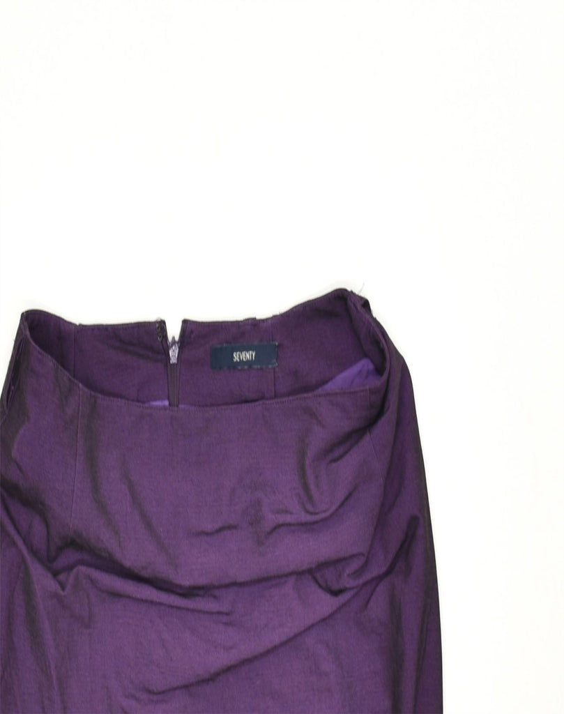 SEVENTY Womens Maxi Skirt IT 42 Medium W28 Purple Viscose | Vintage | Thrift | Second-Hand | Used Clothing | Messina Hembry 