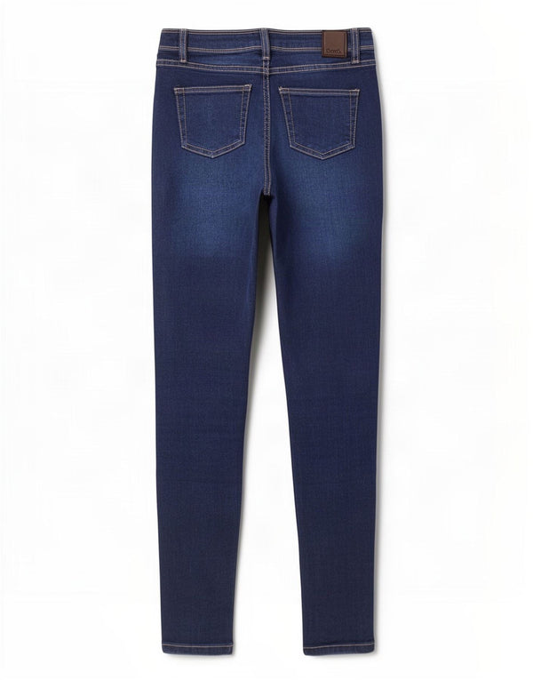Bench Womens Skinny Jeans UK 10 Small W27 L30 Navy Blue Cotton