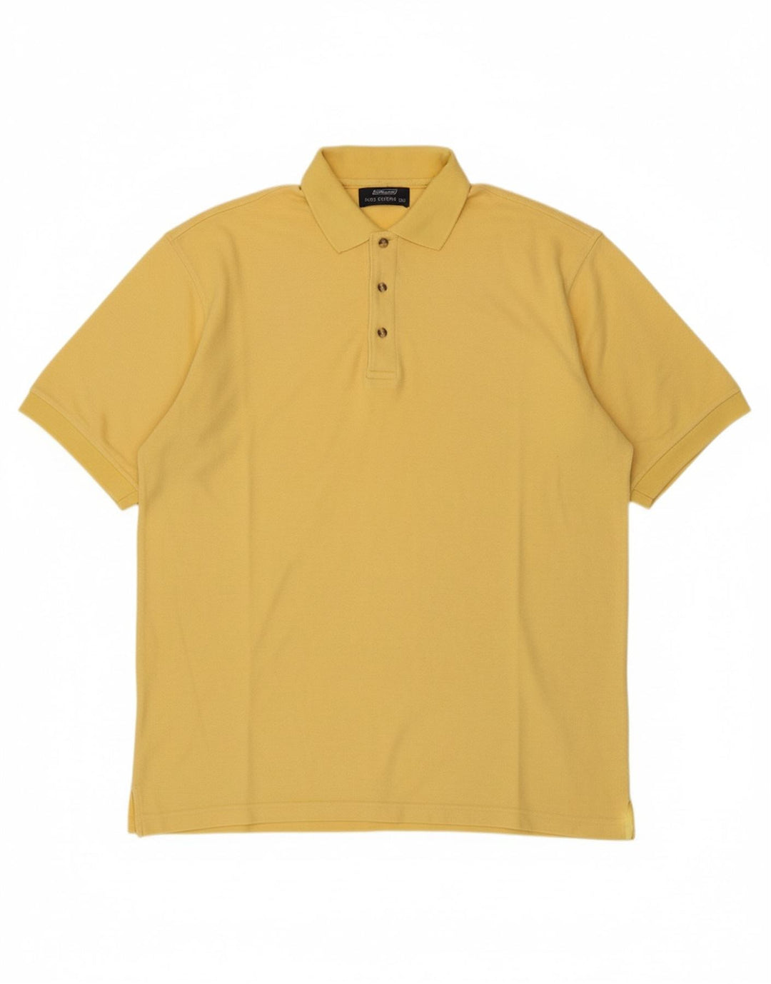 ST. BERNARD Mens Polo Shirt XL Yellow Polyester