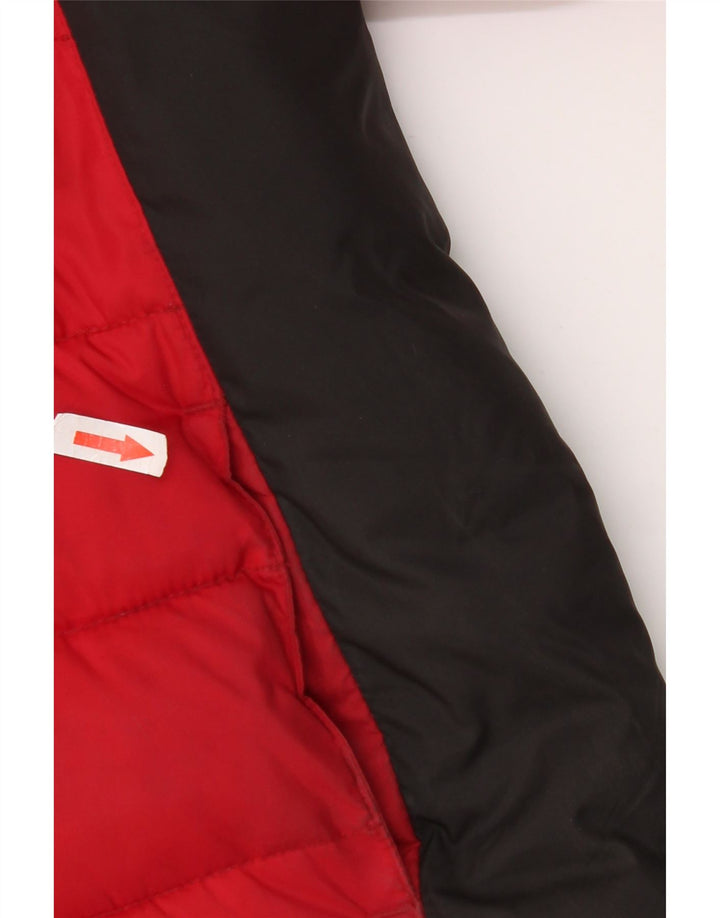 Jordan Boys Graphic Hooded Padded Jacket 8-9 Years Small Red Colourblock