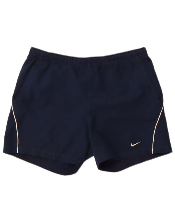 Nike Mens Swimming Shorts Small  Navy Blue Polyester