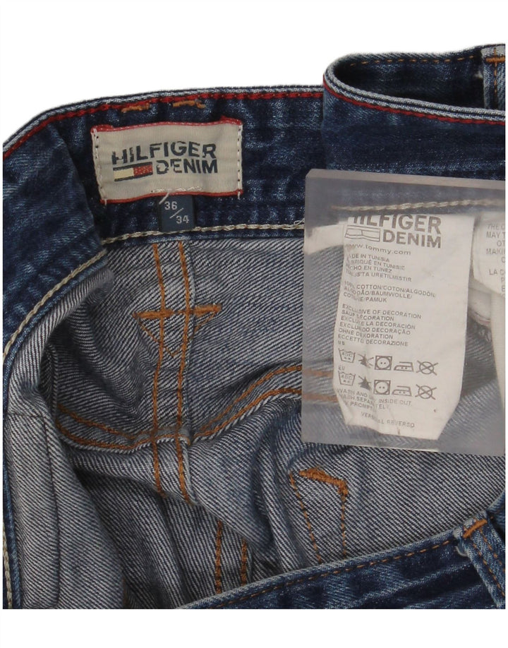 TOMMY HILFIGER Mens Straight Jeans W36 L34  Blue Cotton