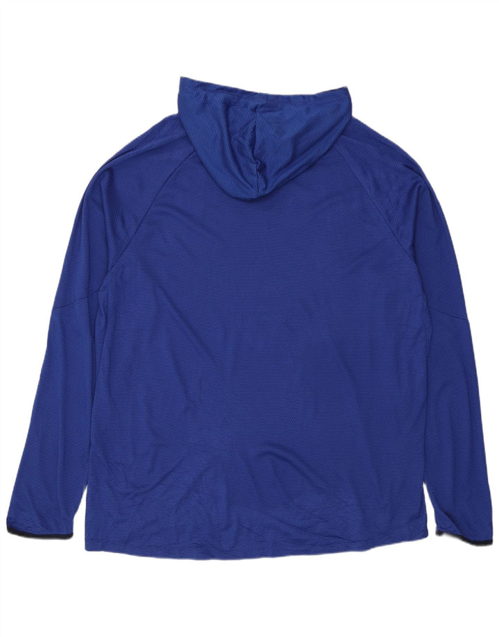 Russell Athletic Mens Dri-Power Hooded Pullover Tracksuit Top XL Navy Blue