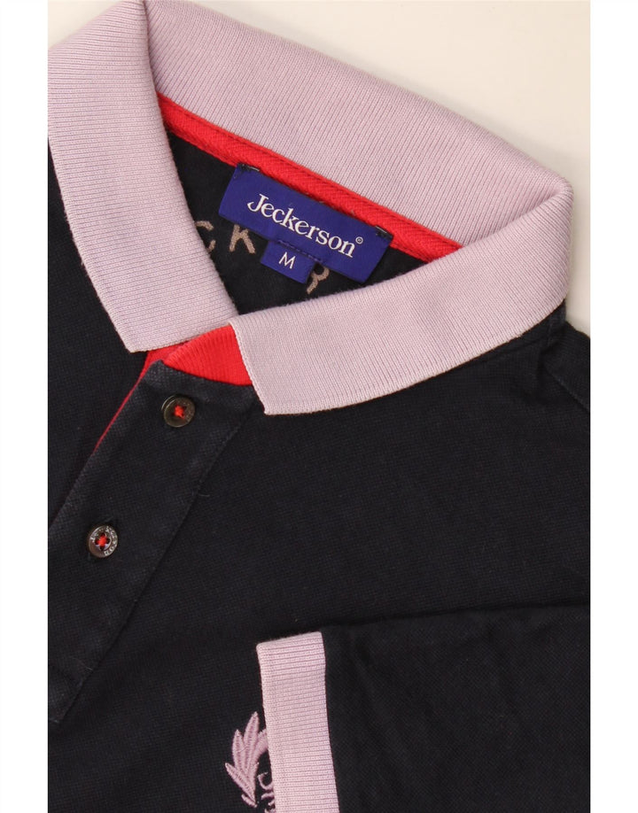 Jeckerson Mens Polo Shirt Medium Navy Blue