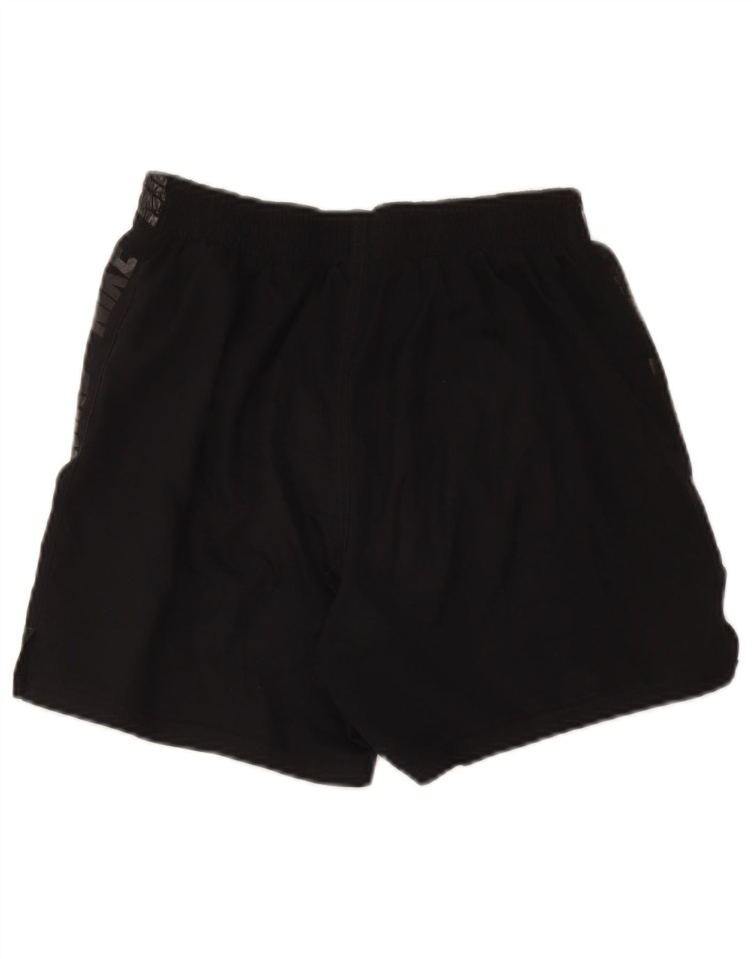 Nike Womens Graphic Sport Shorts UK 12 Medium Black Polyester