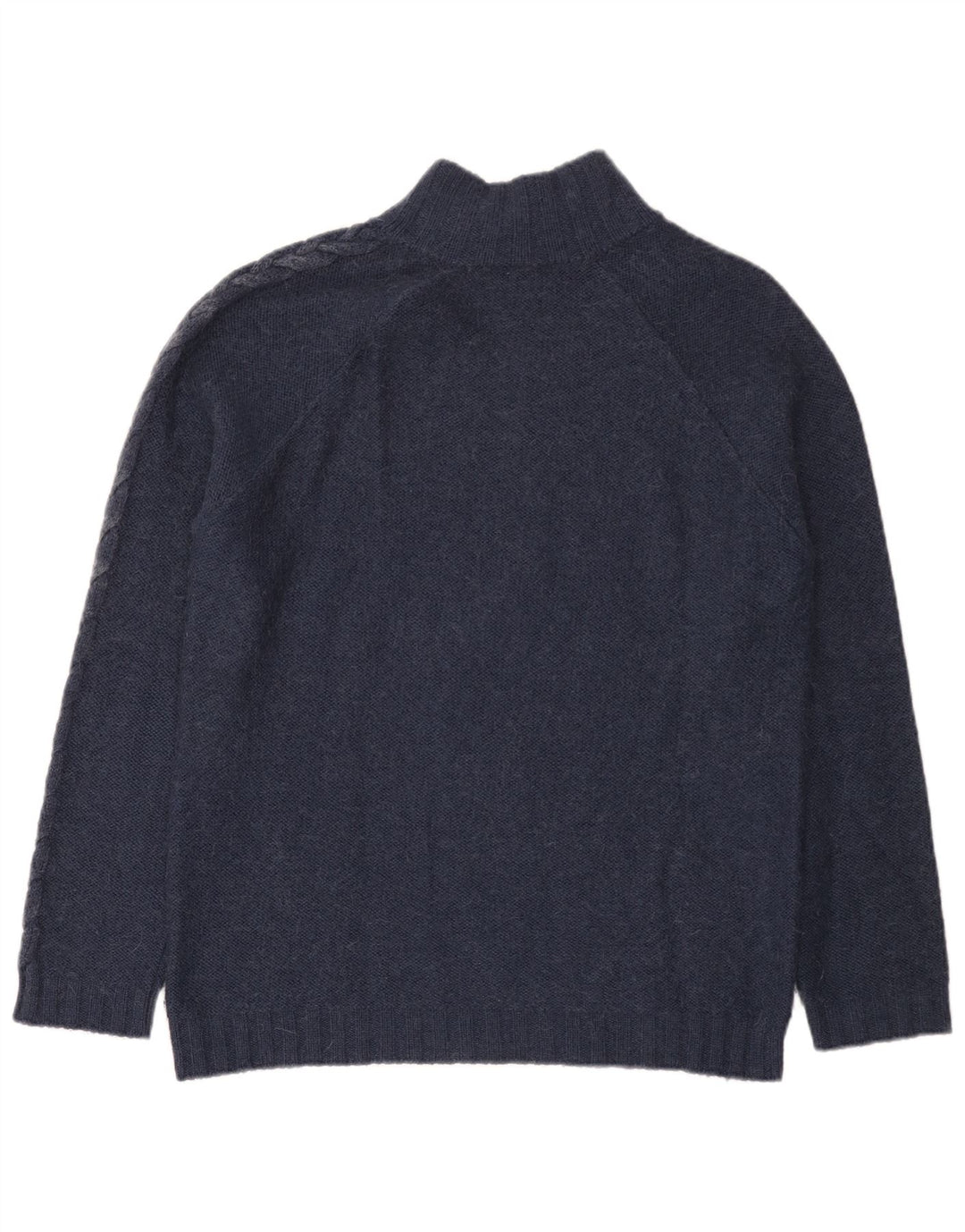 Armani Jeans Mens Button Neck Jumper Sweater 2XL Navy Blue